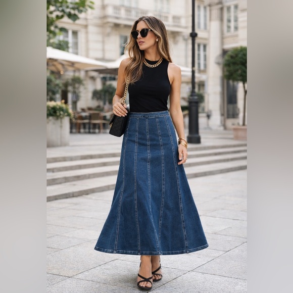 Show Me Your Mumu Baton Rouge denim Skirt